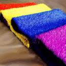 หญ้าเทียมสี แดง เหลือง ฟ้า ม่วง ขาว