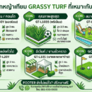 หญ้าเทียมต่างกันยังไง?