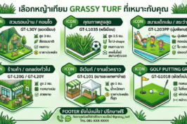 หญ้าเทียมต่างกันยังไง?