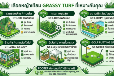หญ้าเทียมต่างกันยังไง?