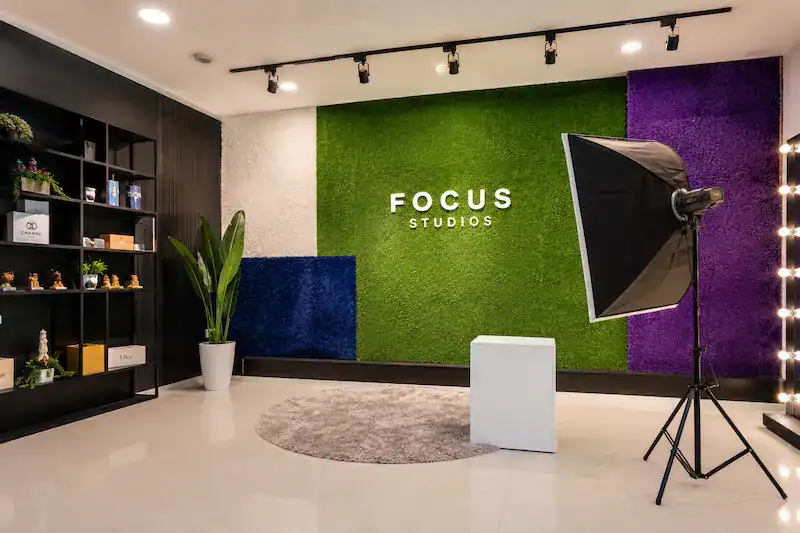 ผนัง Backdrop หญ้าเทียมสีสำหรับถ่ายภาพ