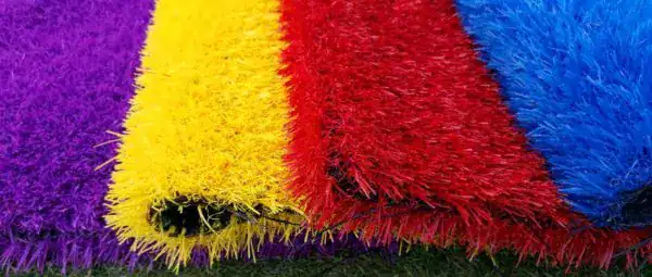หญ้าเทียมสีเหลือง ผลงานจริง